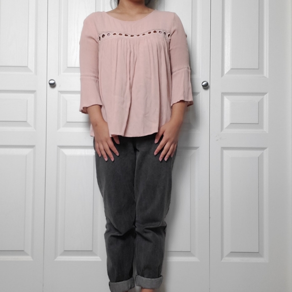 Pink Flowy Boho Shirt - Picture 2 of 6